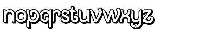 Barbella Shadow Font LOWERCASE