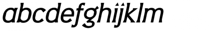 Barbica Medium Italic Font LOWERCASE