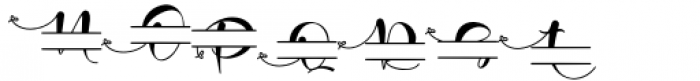 Barbiel Monogram Font LOWERCASE