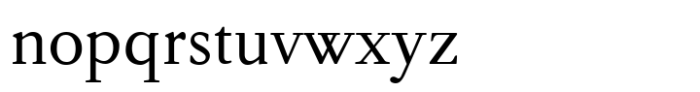 Barbou Regular Font LOWERCASE