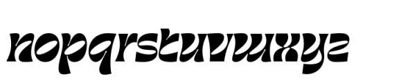 Barbra Italic Font LOWERCASE