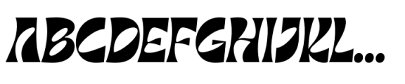 Barbra Semi Condensed Italic Font UPPERCASE