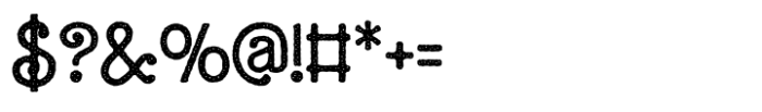 Barby Flint Rough Font OTHER CHARS