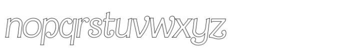 Barby Outline Italic Font LOWERCASE