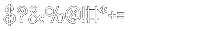 Barby Outline Font OTHER CHARS