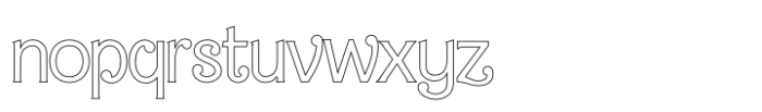 Barby Outline Font LOWERCASE