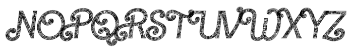 Barby Sprinkle Outline Italic Font UPPERCASE