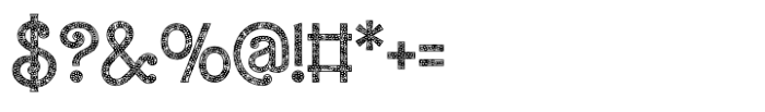 Barby Sprinkle Outline Font OTHER CHARS