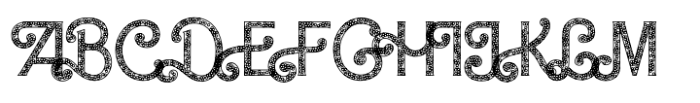 Barby Sprinkle Outline Font UPPERCASE