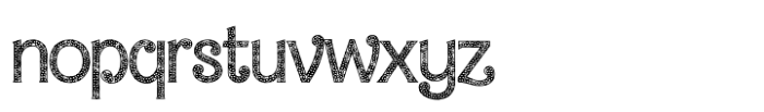 Barby Sprinkle Outline Font LOWERCASE