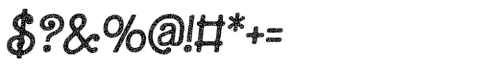 Barby Sprinkle Rough Italic Font OTHER CHARS