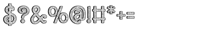 Barby Sprinkle Rounded Shadow Font OTHER CHARS