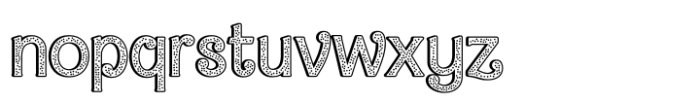Barby Sprinkle Rounded Shadow Font LOWERCASE