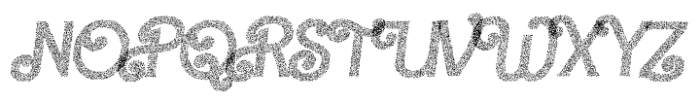 Barby Stipple Rough Italic Font UPPERCASE