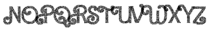 Barby Stipple Rough Font UPPERCASE