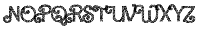 Barby Stipple Font UPPERCASE
