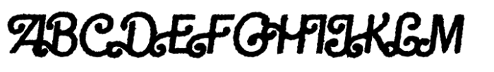 Barby Thorn Rough Italic Font UPPERCASE