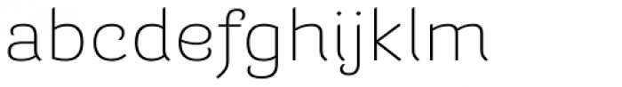 Barcis Ext Light Font LOWERCASE