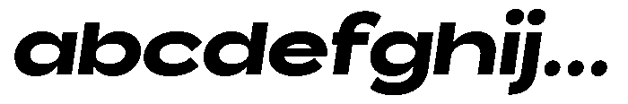 Barcola Expanded Bold Slanted FONT
