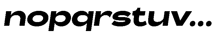 Barcola Expanded Bold Slanted Font LOWERCASE