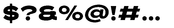 Barcola Expanded Bold Font OTHER CHARS