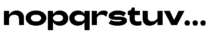 Barcola Expanded Bold Font LOWERCASE