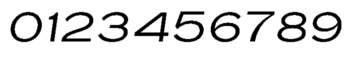 Barcola Expanded Regular Slanted Font OTHER CHARS