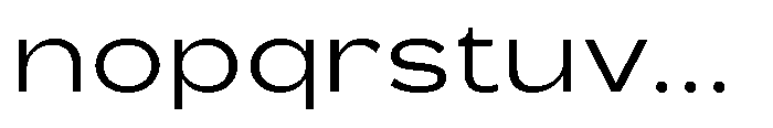 Barcola Expanded Regular Font LOWERCASE