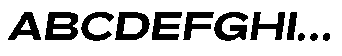 Barcola Expanded Semi Bold Slanted Font UPPERCASE