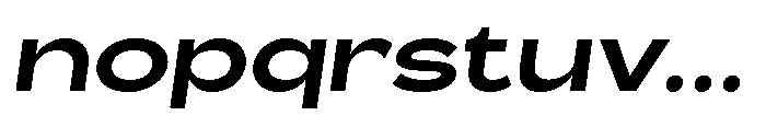 Barcola Expanded Semi Bold Slanted Font LOWERCASE