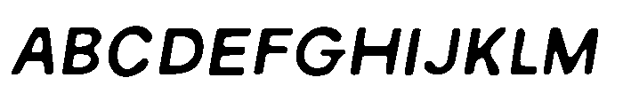 Barconat Italic Font UPPERCASE