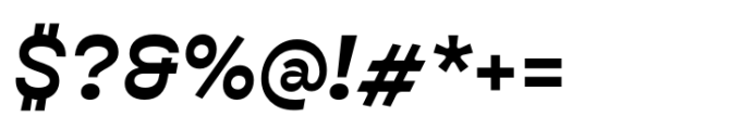Bardamu Bold Half Italic Font OTHER CHARS