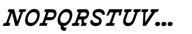 Bardamu Bold Italic Font UPPERCASE