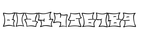 Bare Cube  Outline Font OTHER CHARS
