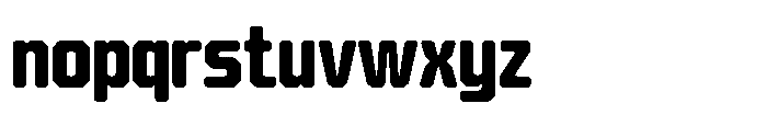 Barend Extra Bold Font LOWERCASE