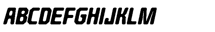 Barend Slanted Bold Font UPPERCASE