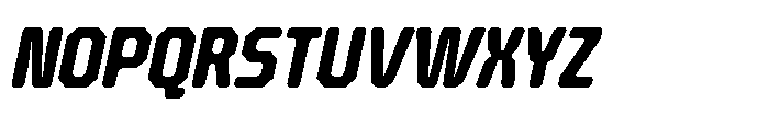 Barend Slanted Bold Font UPPERCASE