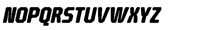 Barend Slanted Extra Bold Font UPPERCASE