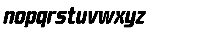 Barend Slanted Extra Bold Font LOWERCASE