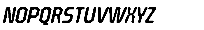 Barend Slanted Medium Font UPPERCASE