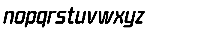 Barend Slanted Medium Font LOWERCASE