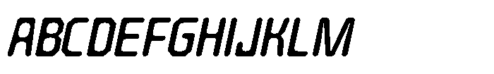 Barend Slanted Regular Font UPPERCASE