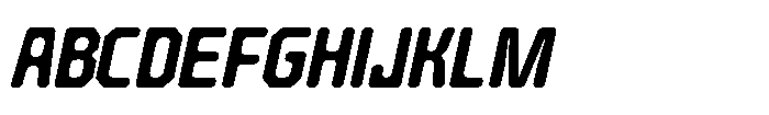 Barend Slanted Semi Bold Font UPPERCASE
