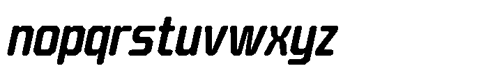 Barend Slanted Semi Bold Font LOWERCASE