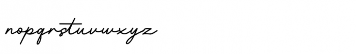 Barethelly Signature Regular Font LOWERCASE