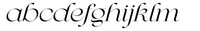 Bargenia Italic Font LOWERCASE