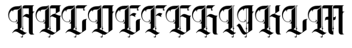 Barghust Font UPPERCASE