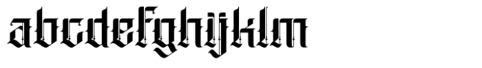 Barghust Font LOWERCASE