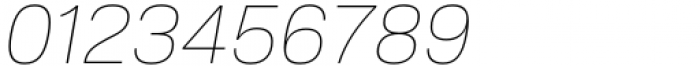 Bari Sans Thin Italic Font OTHER CHARS
