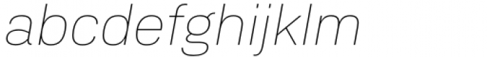 Bari Sans Thin Italic Font LOWERCASE